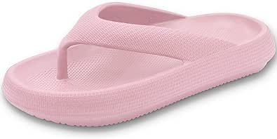 KIJUKI Flip Flops for Women Men Pillow Soft Slides Sandals Cushion Beach Flip Flops EVA Comfy Bath Spa Walking Sandals